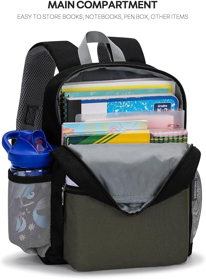 mibasies Toddler Backpack for Boys 2-4: Preschool Backpacks for Boys - Cute Kids Backpack