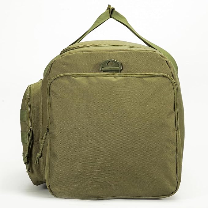APRILBAY Super Quality 60L Large Duffel Travel Bag Luggage Foldable Bag Cargo Sport Gear Equipment Skiing Hardware Bag Heavy Duty& Durable(Dark Green)
