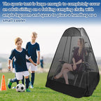 1-Person Camping Chair Pop up Tent, 47"x47"x59" See Through Single Mesh Tent Bugs Barrier Mosquito Net 2 Zipper Doors Outdoor Sports Pod Shelter with Bag for Fishing, Not Included Chair