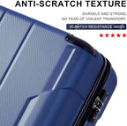 2 Piece Luggage Set, Hardside Suitcase with Spinner Wheels, TSA Lock & Expandable Hard Shell, Carry on and Checked Luggage for Travel, Maletas de Viaje for Men & Women (Blue, 20+28Inch)