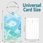 Luggage Tags for Suitcases, 2 Pack Cute PU Leather Luggage Tag TSA Approved with Stainless Steel Loop and Address Card Baggage Tag for Travel&Cruise Ships&Shipping Eco-Friendly Oceans, by Chelmon