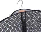 Univivi 60 Inch Lightweight Garment Bag for Hanging Clothes, Full Zipper Dress Bags for Gowns Dress Cover with Clear Window and ID Card Holder for Suits, Long Dress, Coats, 10 Pack, Black