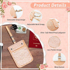 YOYI YOYI Hidden Travel Bra Wallet for Women, Neck wallet & travel pouch with Lace pocket design, RFID Blocking travel wallet protecting your credit cards and valuables (Modern)