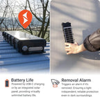 PAJ GPS Solar Tracker 4G for Vehicles – Real-Time GPS Tracking Device with Solar Panel, Waterproof, Long Battery Life – Anti-Theft GPS Tracker with 3 Months Subscription Included