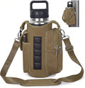 Magnetic Gym Tote Bag Holder for 18-40 oz Water Bottle,Neoprene Pouch with Phone Pocket,Men Women Workout Accessories