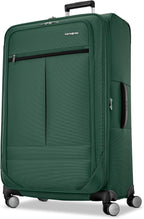 Samsonite 3-PC Soft-Sided 21/25/29” (Carry-On, Medium, Large Checked), Lightweight Expandable Element Luggage Set: 2 Front & Side Pocket, Four Spinner Wheels, Adjustable Handle, Durable- Deep Green