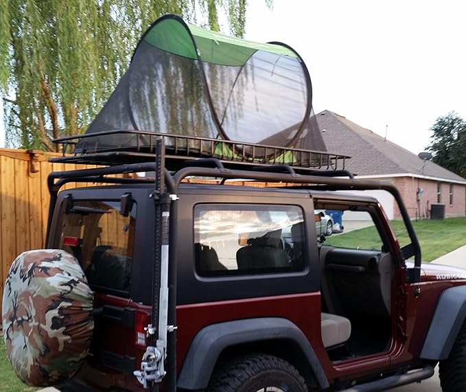SANSBUG Screen Tent for One Person (Instant Pop up, Strong No-See-um Mesh, Durable Tarp Floor)