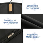 65'' Dress Bags for Gowns, 4 Pack Black Garment Bags for Hanging Clothes, Dress Garment Bag Women, Long Dress Cover for Coats, Dresses, Uniforms