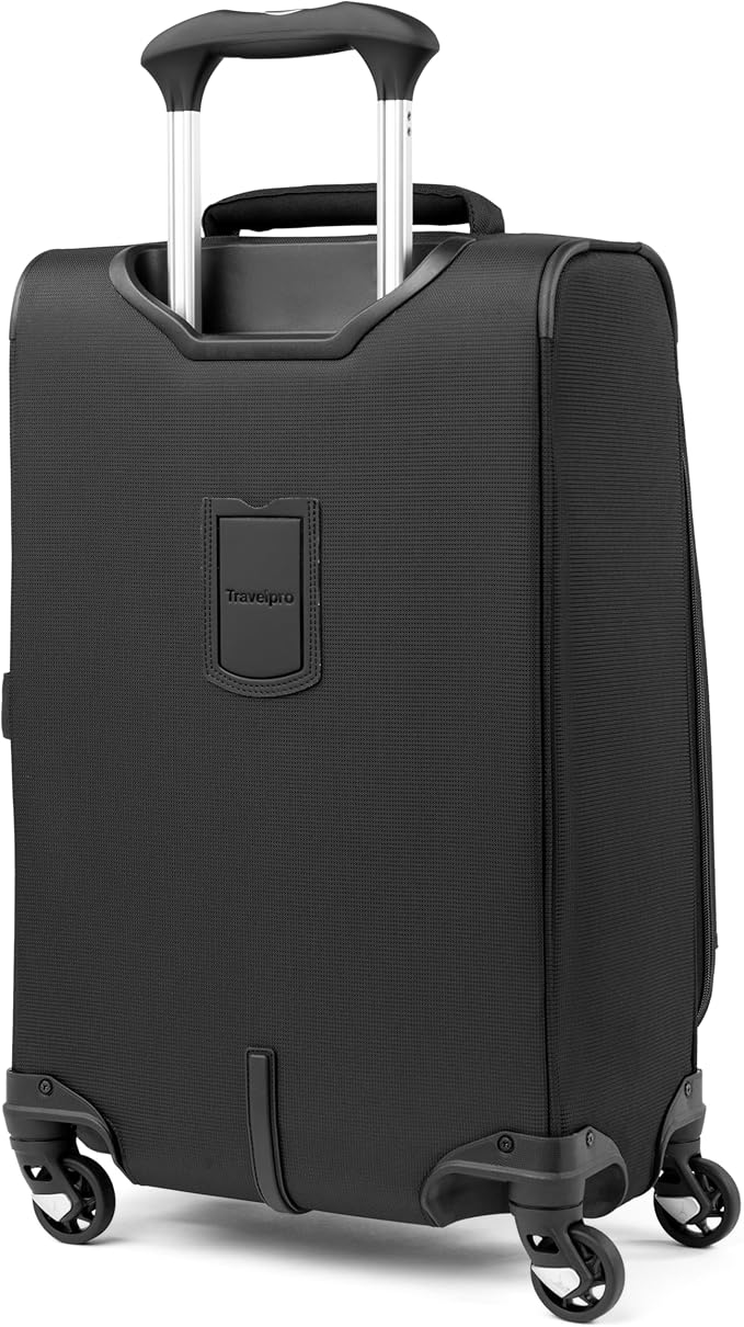 Travelpro Maxlite 5 Softside Expandable Luggage with 4 Spinner Wheels, Lightweight Suitcase, Men and Women, Black, Carry-on 21-Inch