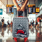 Nautica Kids 18" Hardside Carry-on Suitcase with Spinner Wheels, Shark Attack