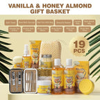 Mothers Day Gifts for Women, Bath & Body Gift Set, 20pcs Vanilla Honey Almond Scents Bath Gift Baskets Home Spa Gift, Bath Spa Kit For Women and Men, Spa Bath Gift Basket, Bath Kit Set, Spa Gifts