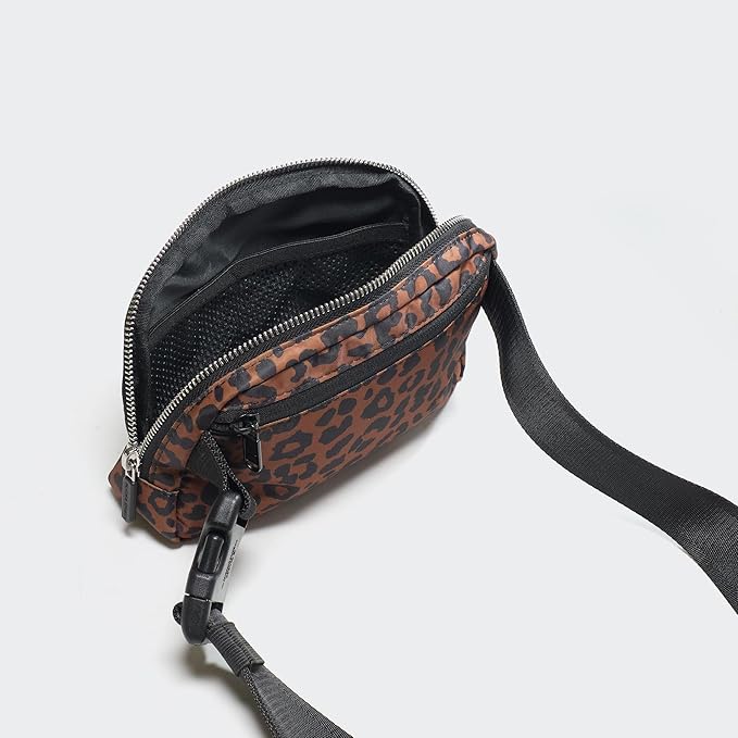 Pander Everywhere Belt Bag for Women, Fashion Waist Packs, Crossbody Bags with Adjustable Strap (Midnight Leopard)