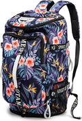 Gym Duffle Bag Backpack with Shoe Compartment,4 ways Travel Backpack for Women and Men,Multi-Functional Weekender bag with Waterproof Layer&Laptop Compartment for Fitness, Travel,Camping