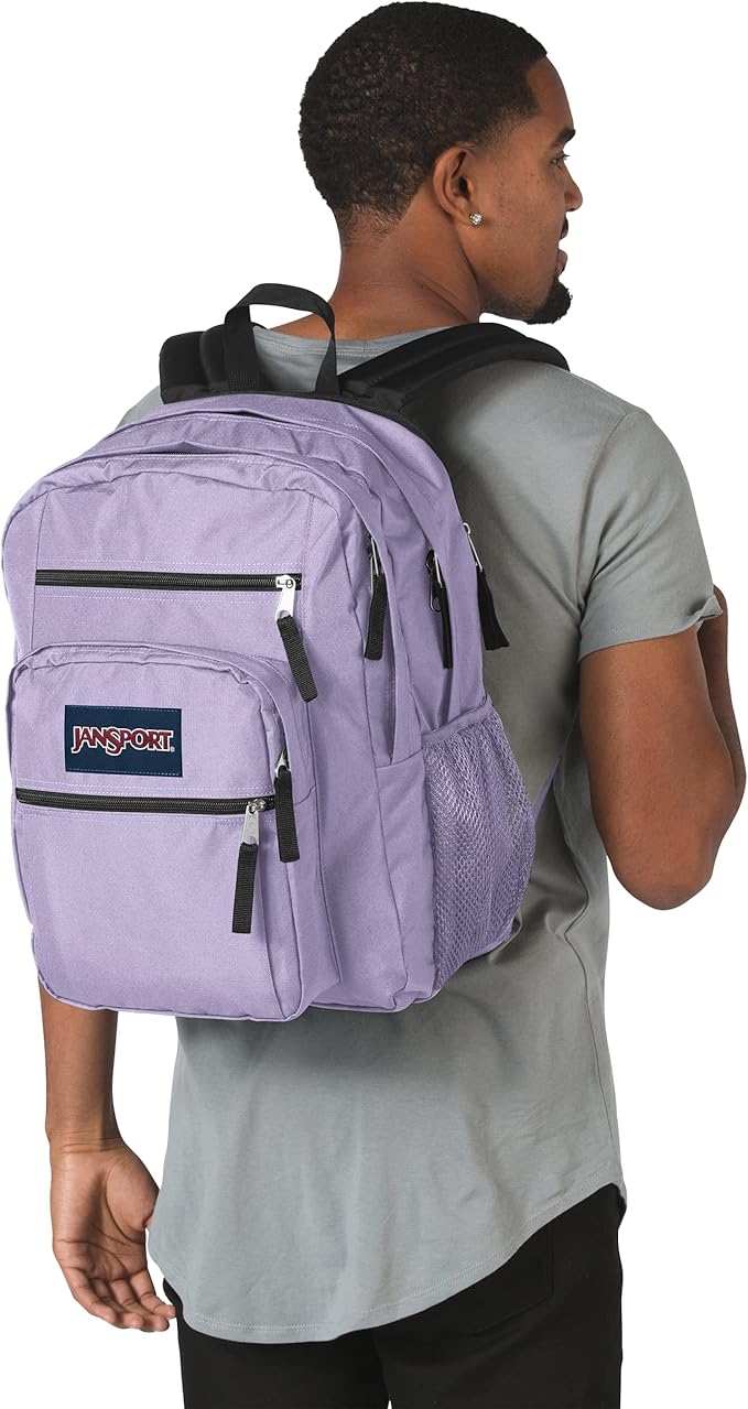 JanSport Laptop Backpack - Computer Bag with 2 Compartments, Ergonomic Shoulder Straps, 15” Laptop Sleeve, Haul Handle - Pastel Lilac
