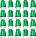 Drawstring Backpack Bulk 20 Pcs Draw String Backpack Bags DIY Gym Sports Traveling Yoga Cinch Bag Sackpack Drawstring (Green)
