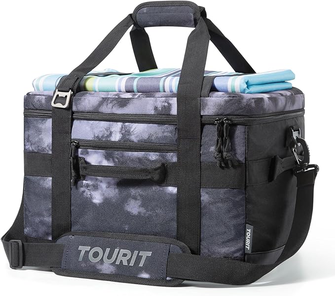 TOURIT Soft Sided Cooler Bag Insulated 30/48/60 Cans, Large Collapsible & Leakproof Ice Chest for Picnic, Beach, Camping, Travel