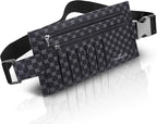 Luxury Travel Wallet – Hidden Money Belt, RFID-Blocking, Anti-Theft Passport Holder for Men & Women (Black Crest)