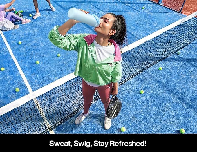 POWCAN 26 oz Insulated Water Bottle with 2-in-1 Straw and Spout Lid, Keep Cold 24H, Leak-Proof, Fits in Car Cup Holder, Stainless Steel Water Bottle for Sports, Travel, and School (Dark Knight)