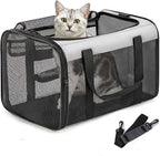 Conlun Soft-Sided Cat Carrier for Small-Medium Cats, Puppies up to 15 Lb, Airline Approved