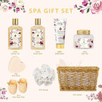 Gifts for Women, Mothers Day Gift Basket Set for Mom, Bath and Body Gift Basket Set - 9 Pcs Spa Gift Basket for Women | Christmas Gifts, Birthday, Valentines Day Gift, Gift Set for Mom