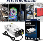 IMAYCC AC to DC Converter 12V SMPS,110V to 12V DC Converter,12 Volt Power Supply Max 600W 50A DC Power Converter