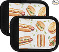 Hot Dog Leaf Food Luggage Handle Wrap for Suitcase Luggage Tags Handle Covers Identifiers Soft Decorations Travel Accessories 2 Pack