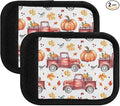 Red Truck Pumpkin Luggage Handle Wrap for Suitcase Luggage Tags Handle Covers Identifiers Soft Decorations Travel Accessories 2 Pack
