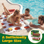 EBOOT 10 Pack Oversized Beach Towel Set Extra Large Pool Towels Microfiber Quick Dry Swim Blanket for Adult Women Men Face Hand Body Bath Travel Pool(Field Green,28 x 59 Inch,Football Style)