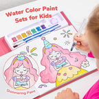 JoyCat Paint with Water Coloring Books for Toddlers, Watercolor Painting Sets for Kids Ages 3-5 4-8, Arts and Crafts Drawing Activities Toy Birthday Gifts for Boys Girls (Party)