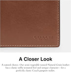 Passport Case in Natural Full-Grain Leather
