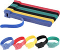 MVYC 150PCS 8 Inch Cable Ties Reusable Multi-Purpose Wire Ties Cord Organizer Adjustable Cable Management 5 Colors