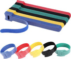 MVYC 150PCS 8 Inch Cable Ties Reusable Multi-Purpose Wire Ties Cord Organizer Adjustable Cable Management 5 Colors