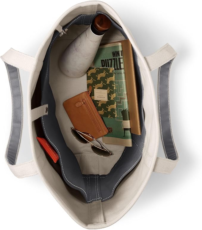 Lands' End Open Top Canvas Tote Bag