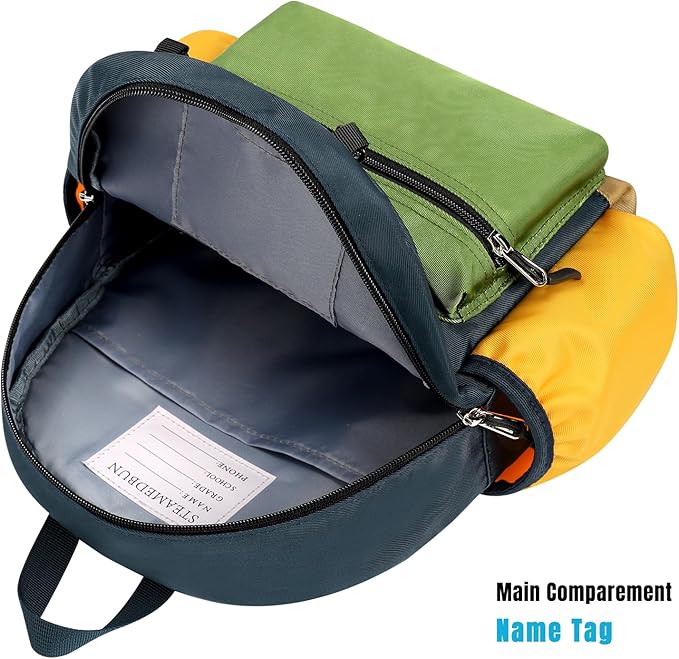 STEAMEDBUN Toddler Backpack for Boys 2-4: Kids Backpack Boys Girls - Preschool Kindergarten Daycare Backpacks - 12 inch
