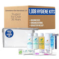 Convenience Kits International Unisex 10-Piece Budget Hygiene Travel Kit with Crest Toothpaste, Bar Soap, Shave Gel, and TSA-Friendly Zippered Travel Bag