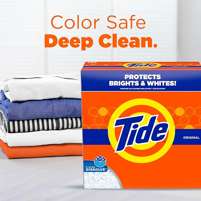 Tide Powder Laundry Detergent, Original Scent, 95 Loads, 108 oz