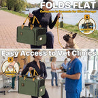PAWZIDEA Expandable Pet Carrier Airline Approved, 18"×11"×11" Small Dog Carriers, Collapsible Top-Load Cat Carrier for 2 Cats Under Seat, Soft-Sided Puppy & Animal Travel Bag, ID Card, Up to 15lbs
