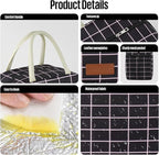 douyadady Lunch Bag Women/Men Lunch Box Women/Men (Black+Pink Blocks)