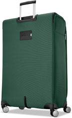 Samsonite 3-PC Soft-Sided 21/25/29” (Carry-On, Medium, Large Checked), Lightweight Expandable Element Luggage Set: 2 Front & Side Pocket, Four Spinner Wheels, Adjustable Handle, Durable- Deep Green