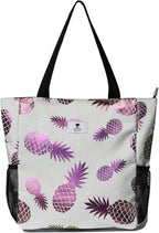 Original Floral Water Resistant Large Tote Bag Shoulder Bag for Gym Beach Travel Daily Bags Upgraded