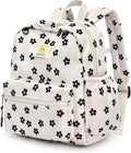 STEAMEDBUN Corduroy Toddler Backpack for Girls 2-4: Kids backpack for Boys Girls - 12 inch Preschool Kindergarten Backpacks - Flower