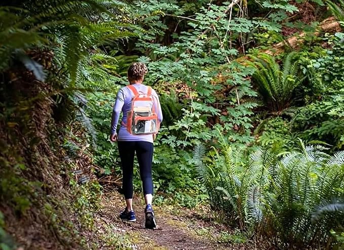 Trail maker Clear Backpack Heavy Duty with Padded Straps, Side Pockets for Kids, Boys, Girls, School, Stadium Approved Events