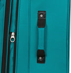 SWISSGEAR Sion Softside Expandable Spinner Luggage Durable Lightweight Travel Suitcase, Teal, Checked-Medium 25-Inch