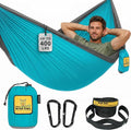 Wise Owl Outfitters Camping Hammock – 500lbs Portable Hammock with Tree Straps - Travel, Backpacking, Hiking, Outdoors Camping Gear - Single or Double