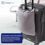 TRAVELREST 4-in-1 Travel Blanket – Wearable Blanket, Pillow & Body Wrap, Lightweight, Compact & Cozy with Carry Case, Travel Friendly, Comfort, Ideal for Airplanes, Long Flights, Road Trips - Gray