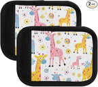 Giraffe Lovely Luggage Handle Wrap for Suitcase Luggage Tags Handle Covers Identifiers Soft Decorations Travel Accessories 2 Pack