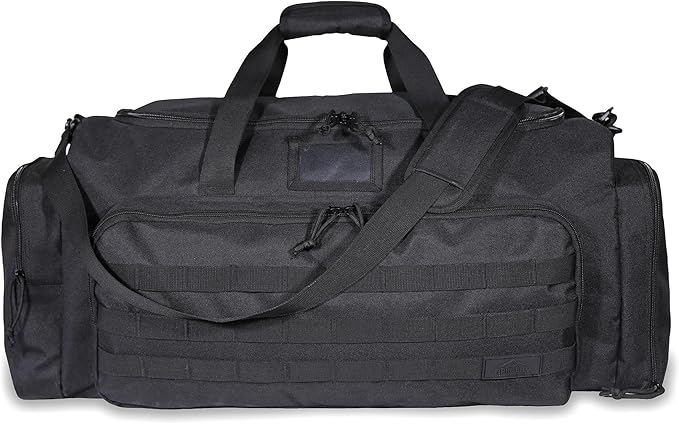 APRILBAY Super Quality 60L Large Duffel Travel Bag Luggage Foldable Bag Cargo Sport Gear Equipment Skiing Hardware Bag Heavy Duty& Durable(Black)