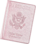 VIDIVICI Passport Wallet For Women,Passport Holder For Women-Gold Rose