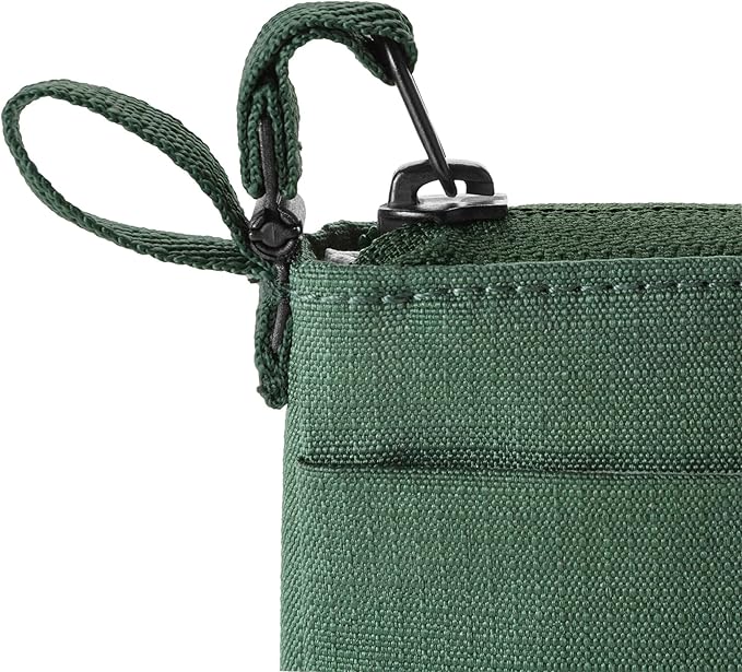 Eagle Creek Stash RFID Wallet – Slim Travel Wallet with RFID Blocking – Secure Passport, Cards & Cash – Lightweight, Water-Resistant Nylon – Zipper Closure – Unisex Design - Grass Green