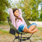 MOON LENCE Camping Chair Portable Backpacking Chair - The 4th Generation Ultralight Folding Chair - Compact, Lightweight Foldable Chairs for Hiking Mountaineering Beach (Green)